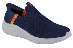 Buty sportowe Sneakersy damskie, Skechers Ultra Flex 3.0 - Smooth Step Slip-ins. Brązowe obuwie sportowe damskie Skechers, bez wzorów, z materiału, trekkingowe. Za 229.99 zł.