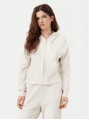 Calvin Klein Underwear Bluza 000QS7270E Beżowy Regular Fit. Brązowe bluzy damskie Calvin Klein Underwear, s, bez wzorów, z bawełny, bez kaptura. Za 219.99 zł.