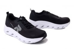 Rieker U3505-00 czarny, sportowe męskie. Czarne półbuty na co dzień męskie Rieker, na lato, sportowe, bez zapięcia. Za 449.90 zł.