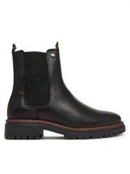 Barbour Sztyblety Evie LFO0575BK52 Czarny. Czarne botki damskie Barbour, ze skóry, bez obcasa, na słupku, bez zapięcia. Za 834.99 zł.