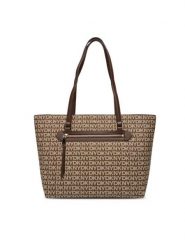 DKNY Torebka R42AYE20 Brązowy. Brązowe torebki do ręki damskie DKNY, bez wzorów, ze skóry, bez dodatków. Za 569.99 zł.