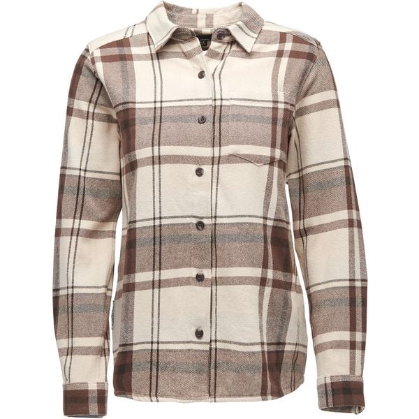 Bluzka damska Black Diamond Project Flannel. Czarne bluzki damskie Black Diamond, bez wzorów, z bawełny, sportowe, bez kołnierzyka, bez ramiączek. Za 412.50 zł.