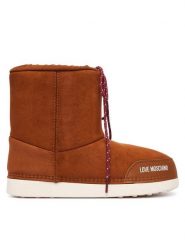LOVE MOSCHINO Śniegowce JA24112G1PISF212 Beżowy. Brązowe śniegowce i trapery damskie Love Moschino, ze skóry. Za 709.99 zł.