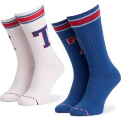 Zestaw 2 par wysokich skarpet unisex TOMMY HILFIGER - 472021001 Red 072. Skarpety damskie marki Tommy Hilfiger. Za 54.99 zł.