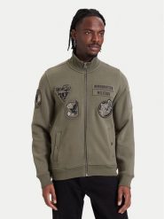 Aeronautica Militare Bluza 262FE2143UF00686 Khaki Regular Fit. Brązowe bluzy męskie Aeronautica Militare, m, bez wzorów, z bawełny, bez kaptura. Za 1,069.00 zł.