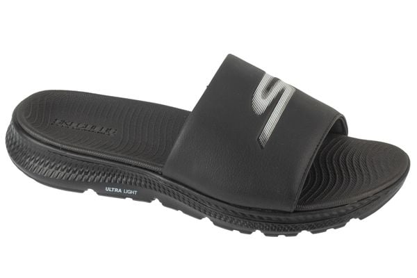 Klapki na basen męskie, On-The-Go Go Consistent Sandal 2.0 - Culver. Czarne klapki męskie Skechers, z materiału, sportowe. Za 159.99 zł.