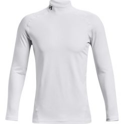 Męska koszulka Under Armour UA CG Armour Fitted Mock. Białe koszulki sportowe męskie Under Armour, m, bez wzorów, z materiału, bez kołnierzyka, bez ramiączek, na fitness i siłownię. Za 265.75 zł.