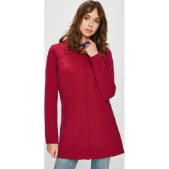 Jacqueline de Yong - Płaszcz. Czerwone płaszcze damskie Jacqueline de Yong, z elastanu. Za 169.90 zł.