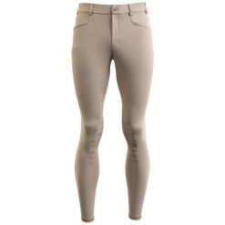 Spodnie jeździeckie o średniej przyczepności BR Equitation Martin. Brązowe eleganckie spodnie męskie BR, m, bez wzorów, z materiału. Za 429.00 zł.
