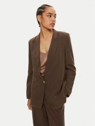 ViCOLO Marynarka TB1561 Brązowy Regular Fit. Brązowe żakiety damskie ViCOLO, s, bez wzorów, z wiskozy. Za 389.99 zł.