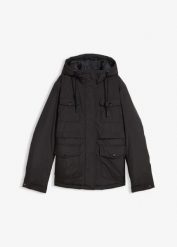 Hydrofobowa kurtka funkcyjna. Czarne kurtki damskie bonprix, bez wzorów, bez kaptura. Za 269.99 zł.