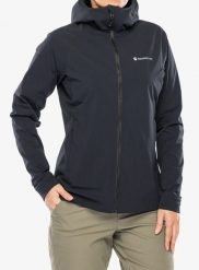 Kurtka softshell damska Montane Khamsin Hoodie. Czarne kurtki damskie Montane, s, bez wzorów, z materiału, bez kaptura. Za 736.99 zł.