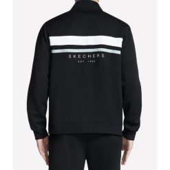 Bluza Męska Skechers. Czarne bluzy męskie Skechers, m, bez wzorów, bez kaptura. Za 175.99 zł.