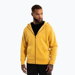 Bluza męska Pitbull Lancaster 2 Hooded Zip Sweatshirt. Żółte bluzy męskie PITBULL, l, bez wzorów, z bawełny, bez kaptura. Za 189.99 zł.