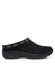 Skechers Kapcie Easy Going - Seasonal Grace 169104 Czarny. Czarne kapcie damskie Skechers, bez wzorów, ze skóry. Za 299.99 zł.