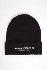 Czapka męska z logo ARMANI EXCHANGE. Czapki i kapelusze męskie Armani Exchange, bez wzorów. Za 239.00 zł.