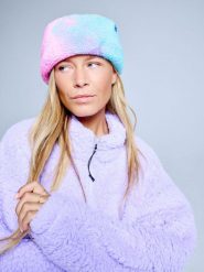 Czapka - Teddy Twist - Różowo-niebiesko-żółta. Niebieskie czapki i kapelusze męskie POEDERBAAS, bez wzorów, z materiału. Za 221.12 zł.