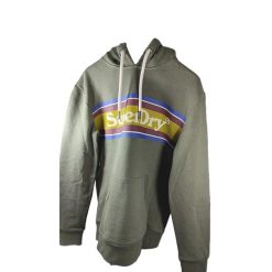 Bluza z kapturem w paski z logo Superdry Venue. Szare bluzy męskie Superdry., m, bez wzorów, z kapturem. W wyprzedaży za 270.50 zł.