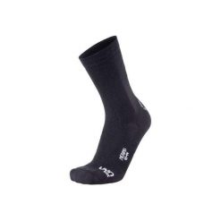 Skarpety UYN Merino Socks Black White. Czarne legginsy sportowe męskie UYN, bez wzorów, z wełny, do piłki nożnej. Za 79.99 zł.
