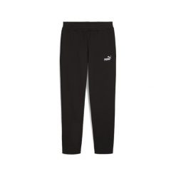 Męskie spodnie dresowe Essentials z logo No. 1 PUMA Black. Czarne spodnie sportowe męskie Puma, m, bez wzorów, z dresówki, do biegania. Za 199.00 zł.