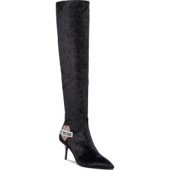 Muszkieterki LOVE MOSCHINO - JA26016C16IFX000 Nero. Czarne kozaki damskie Love Moschino, z materiału. Za 1,439.00 zł.