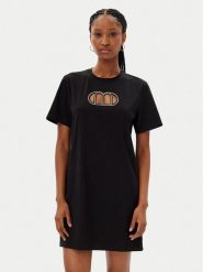 MET Sukienka codzienna M10 306AB Czarny Slim Fit. Czarne sukienki damskie MET, na co dzień, m, bez wzorów, z bawełny, bez kołnierzyka, bez ramiączek, proste. Za 179.99 zł.