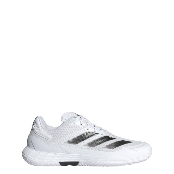 Buty Defiant Speed 2 Tennis. Białe buty sportowe męskie Adidas, z materiału, bez zapięcia, tenisowe. Za 529.00 zł.