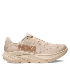 Buty do biegania Hoka. Brązowe obuwie sportowe damskie HOKA, bez wzorów, do biegania. Za 499.99 zł.