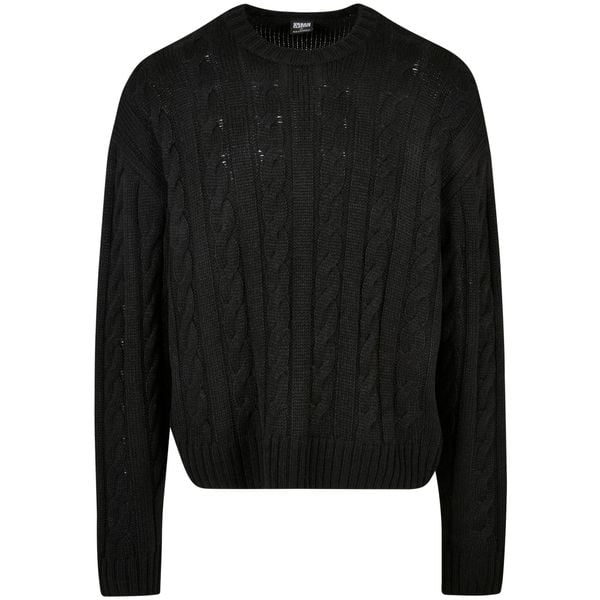 Męska Bluza Boxy. Czarne bluzy męskie Urban Classics, m, bez wzorów, bez kaptura. Za 187.99 zł.