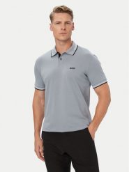 BOSS Polo Paul 50506193 Szary Regular Fit. Szare koszulki polo męskie Boss, m, bez wzorów, z bawełny, bez ramiączek. Za 449.99 zł.