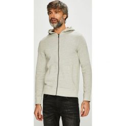 Selected - Bluza. Szare bluzy męskie Selected, m, bez wzorów, z bawełny, z kapturem. W wyprzedaży za 79.90 zł.