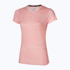 Koszulka do biegania damska Mizuno Core Graphic Tee. Czerwone t-shirty damskie Mizuno, xl, bez wzorów, z materiału, klasyczne, bez kołnierzyka. Za 79.99 zł.