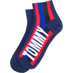 Zestaw 2 par wysokich skarpet unisex TOMMY HILFIGER - 392002001 White/Blue/Red 105. Skarpety damskie marki Tommy Hilfiger. Za 44.99 zł.