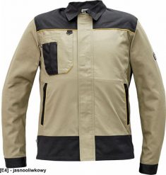 CERVA CREMORNE kurtka - męska kurtka robocza z wytrzymałej tkaniny, 60% bawełna, 40% poliester - jasnooliwkowy 60. Zielone kurtki męskie CERVA, m, bez wzorów, z bawełny, bez kaptura. Za 118.82 zł.