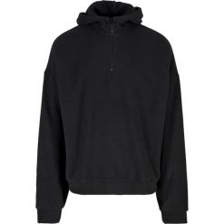Męska Polarowa Bluza Z Kapturem Half Zip Oversized Hoodie. Czarne bluzy męskie Urban Classics, m, bez wzorów, z polaru, z kapturem. Za 153.99 zł.