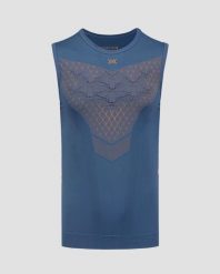 Top termoaktywny męski X-Bionic Twyce Run Singlet Blue. Niebieskie bielizna termoaktywna męska X Bionic, l, z materiału. Za 255.00 zł.