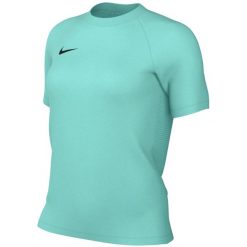 Damska koszulka piłkarska Nike Dri-FIT Park VIII miętowa. Zielone koszulki sportowe damskie Nike, bez wzorów, z poliesteru, sportowe, bez kołnierzyka. Za 66.99 zł.