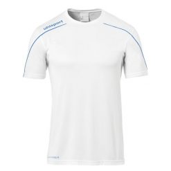 Koszulka sportowa męska Uhlsport Stream 22. Białe koszulki sportowe męskie Uhlsport, l, bez wzorów, z poliesteru, bez kołnierzyka, bez ramiączek, do piłki nożnej. Za 215.00 zł.