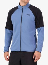 Bluza polarowa Mons Royale Quad Merino Fleece Jacket. Niebieskie bluzy męskie Mons Royale, l, bez wzorów, z lycry, bez kaptura. Za 736.99 zł.