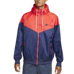 Kurtka Windrunner Rozmiar M Niebieski - DA0001-410. Czerwone kurtki męskie Nike, m, bez wzorów, z materiału, do biegania. Za 396.25 zł.