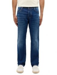 Męskie Spodnie jeansowe Mustang Style Michigan Straight Denim Blue 1015882 5000 983. Niebieskie spodnie materiałowe męskie Mustang, l, bez wzorów, z denimu. Za 169.99 zł.