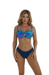 Strój kąpielowy damski plażowy dwuczęściowy wakacyjny Self Bari 9. Niebieskie bikini damskie SELF HEAT, na lato, s, bez wzorów. Za 221.98 zł.