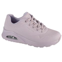 Buty do chodzenia damskie Skechers Uno-stand On Air. Fioletowe obuwie sportowe damskie Skechers, bez wzorów, z materiału, trekkingowe. Za 481.00 zł.