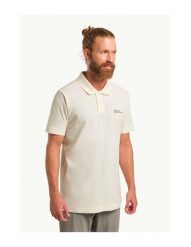 Koszulka polo męska Jack Wolfskin Essential. Białe koszulki polo męskie Jack Wolfskin, l, bez wzorów, z tkaniny, bez kołnierzyka, bez ramiączek, na fitness i siłownię. Za 219.99 zł.