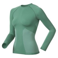 Odlo Koszulka Crew Neck Evolution Warm zielona r. XL. T-shirty damskie marki Odlo. Za 103.54 zł.