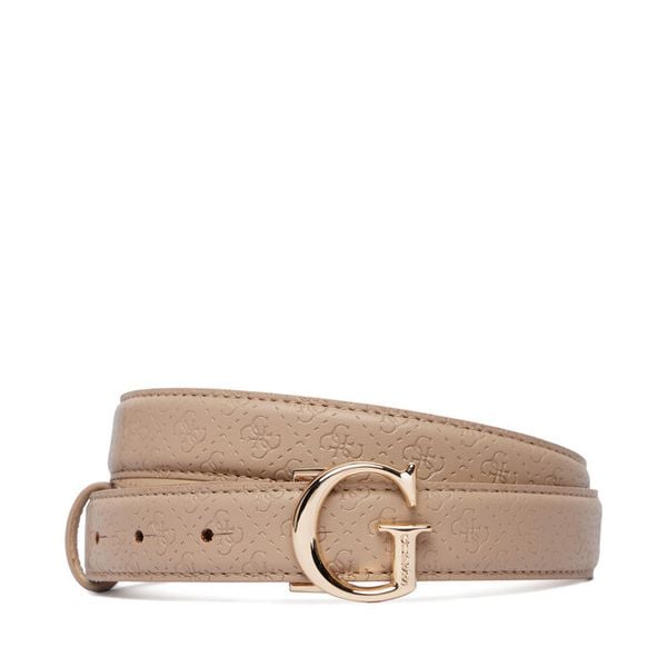Pasek Guess. Brązowe paski damskie Guess, z aplikacjami. Za 234.99 zł.