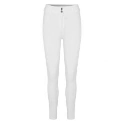 Damskie spodnie jeździeckie z lejem kolanowym Kingsland Kaya. Białe spodnie materiałowe damskie KINGSLAND, bez wzorów, z elastanu. Za 478.00 zł.
