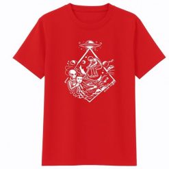 T-shirt hulajnoga Hello Human Starfall - Koszulka na hulajnogę wyczynowa Alien Scoot (czerwona). Czerwone bluzki dla dziewczynek AlienScoot, bez wzorów, z bawełny, bez ramiączek. Za 69.00 zł.
