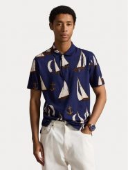 Polo Ralph Lauren Polo 710B19235001 Granatowy Regular Fit. Niebieskie koszulki polo męskie Polo Ralph Lauren, l, bez wzorów, z bawełny, bez ramiączek. Za 989.99 zł.