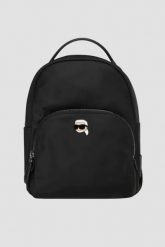 KARL LAGERFELD Czarny mały plecak damski Ikon Nylon. Czarne plecaki damskie KARL LAGERFELD, bez wzorów, z nylonu, eleganckie. W wyprzedaży za 475.99 zł.